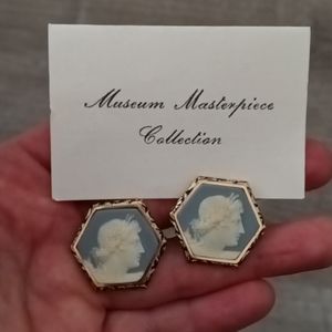 Vintage Dante Apollo Cameo Cufflinks